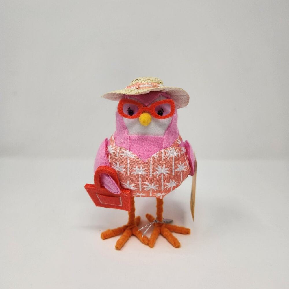 "Coral" Target Sun Squad Featherly Friends Felt Bird